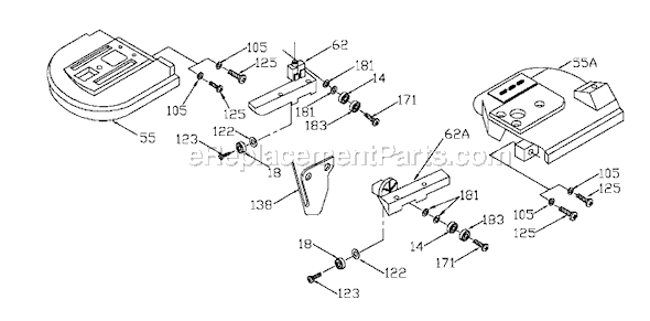 Page B Diagram and Parts List for 726 Type 1 Porter Cable Band Saw